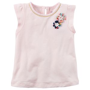Girls 4-8 Carter's Flutter Sleeve Rosette Tee