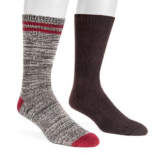 Men's MUK LUKS 2-pack Yarn Boot Socks