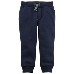 Toddler Boy Carter's Fleece Pull On Navy Jogger Pants