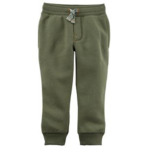 Toddler Boy Carter's Fleece Pull On Green Jogger Pants