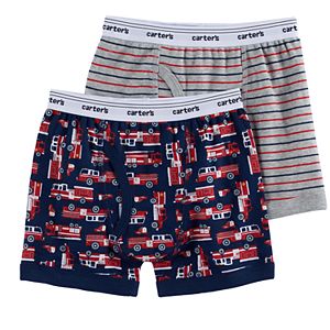 Boys 4-8 Carter's 2-Pack Firetruck Boxer Briefs