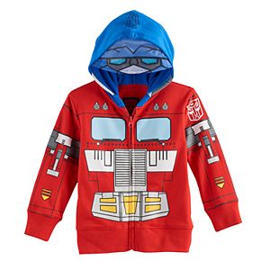 Toddler Boy Transformers Mask Zip Hoodie