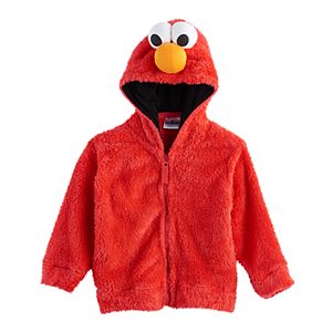 Toddler Boy Sesame Street Elmo Fuzzy Zip Hoodie