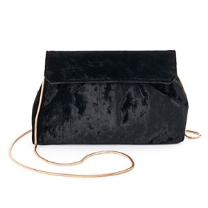 Lenore by La Regale Velvet Pouch Crossbody Bag