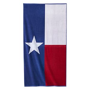 Celebrate Summer Together Texas Flag Beach Towel