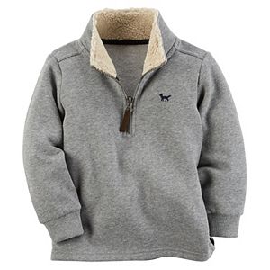 Toddler Boy Carter's 1/4-Zip Sherpa Fleece Pullover