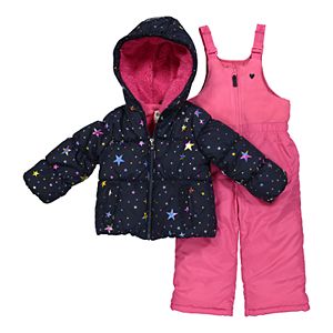 Toddler Girl OshKosh B'gosh® Star Print Jacket & Bib Snow Pants Set