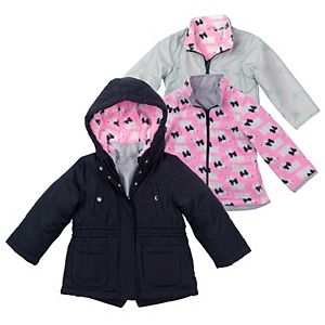 Toddler Girl OshKosh B'gosh® Heavyweight Scottie Dog Fleece-Lined 4-in-1 Systems Jacket