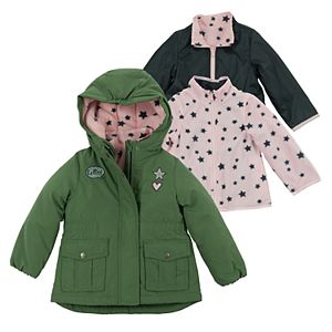 Toddler Girl OshKosh B'gosh® Heavyweight Fleece-Lined 4-in-1 Systems Jacket