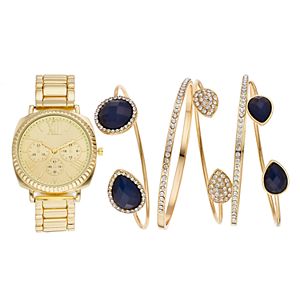 Women's Watch & Bangle Bracelet Set