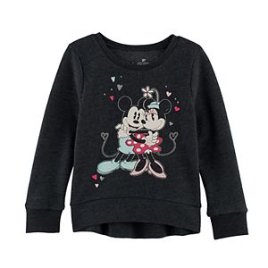 Disney's Mickey & Minnie Mouse Toddler Girl High-Low Fleece Pullover Top by Jumping Beans®
