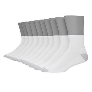 Men's Hanes Ultimate 10-pack Fresh IQ Quarter Socks