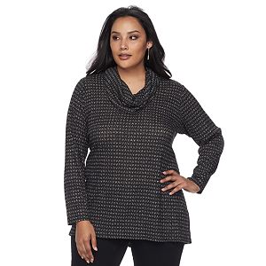 Plus Size Apt. 9® Ribbed Print Top