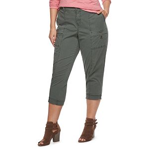 Plus Size SONOMA Goods for Life™ Canvas Utility Caprisn