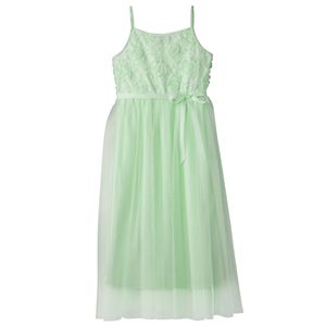 Girls 7-16 & Plus Size Lilt Soutache Flower Bodice Ballet Maxi Dress