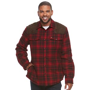 Men's Coleman Classic-Fit Flannel Sherpa-Lined Shirt Jacket