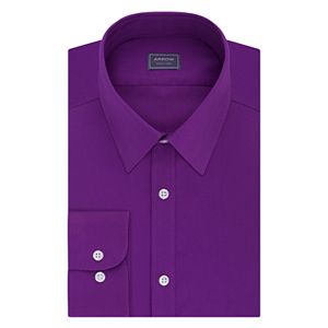 Men's Arrow Stretch Slim-Fit Solid Point-Collar Dress Shirt