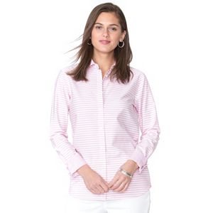 Women's Chaps Striped Button-Down Shirt