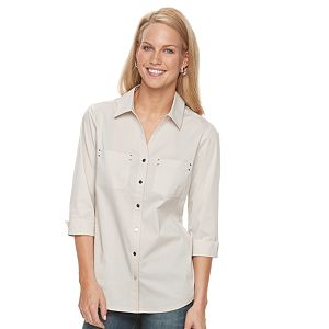 Women's Croft & Barrow® Knit-to-Fit Shirt