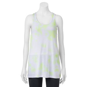 Juniors' SO® Mesh Back Racerback Tunic Tank