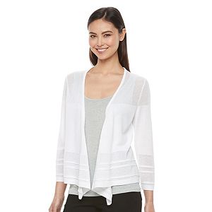 Women's Dana Buchman Pointelle Flyaway Cardigan