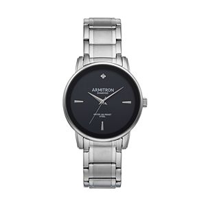 Armitron Men's Diamond Accent Stainless Steel Watch - 20/5263BKSV