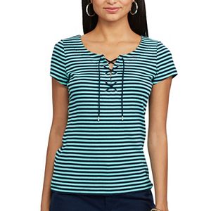 Women's Chaps Lace-Up Tee