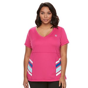 Plus Size FILA SPORT® Heritage Colorblock V-Neck Workout Tee