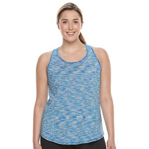 Plus Size Tek Gear® Spacedye Easy Racerback Tank