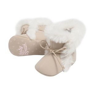 Baby Girl OshKosh B'gosh® Faux-Fur Trim Boot Crib Shoes