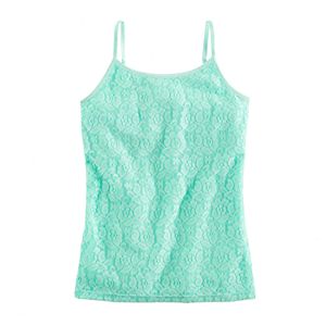 Girls 7-16 SO Strappy Lace Cami
