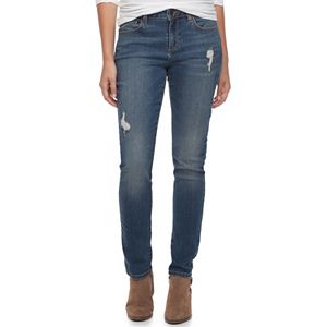 Women's SONOMA Goods for Life™ Destructed Skinny Jeans