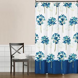 Saturday Knight, Ltd. Floral Blue Medley Shower Curtain