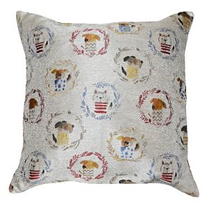 Spencer Home Decor Kennel Club Jacquard Throw Pillow