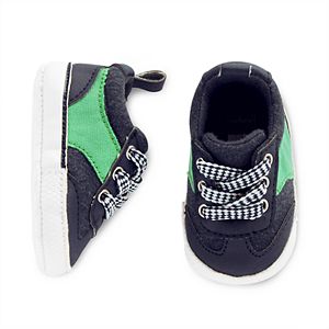 Baby Boy Carter's Navy Lace Up Sneaker Crib Shoes