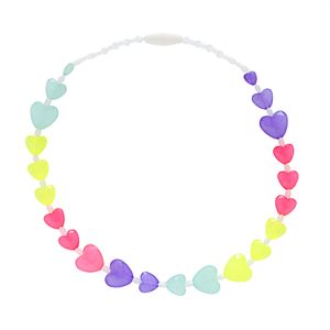 Girls 4-16 Carter's Rainbow Beaded Heart Necklace