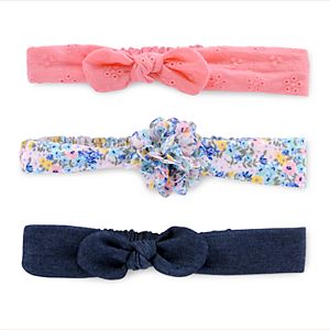 Baby Girl Carter's 3-pk. Bow Head Wrap Set