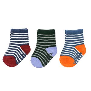 Baby / Toddler Boy Carter's 3-pk. Striped Crew Socks