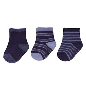 Baby / Toddler Boy Carter's 3-pk. Striped Navy Crew Socks