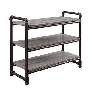 Neu Home Rustic Pipe 3-Tier Storage Rack