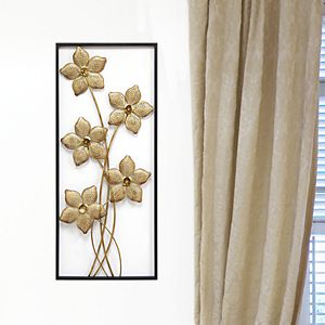 Stratton Home Decor Metal Flower Panel Wall Decor