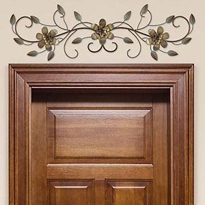 Stratton Home Decor Flower Vine Over-The-Door Wall Decor