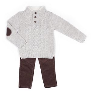 Baby Boy Little Lad 2-pc. Sweater & Corduroy Pants Set