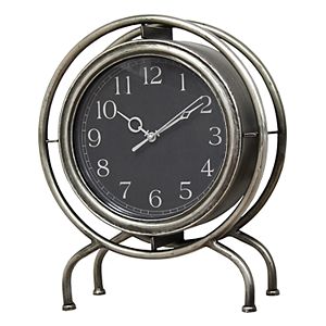 Stratton Home Decor Industrial Clock Table Decor