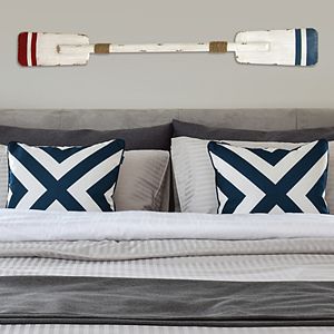 Stratton Home Decor Nautical Double Oar Wall Decor