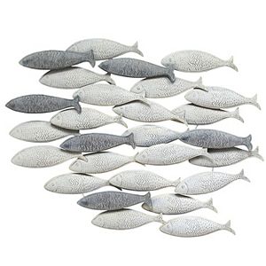 Stratton Home Decor Metal School Of Fish Wall Decor