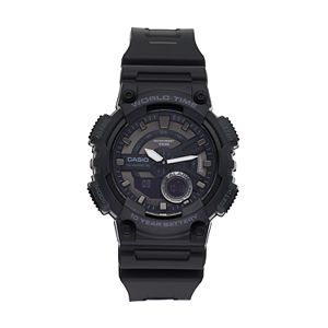 Casio Men's Telememo World Time Analog-Digital Watch - AEQ110W-1BV