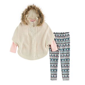 Toddler Girl Little Lass Poncho Sweater, 