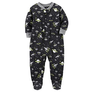 Toddler Boy Carter's Print Fleece Footed Pajamas