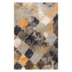 KAS Rugs Madison Abstract Trellis Shag Rug